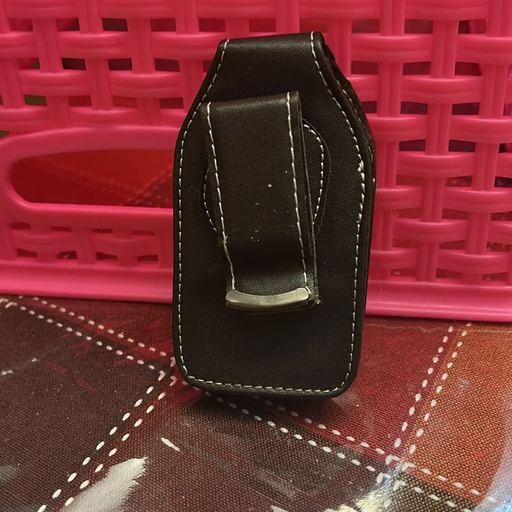 Black Leather Phone Case